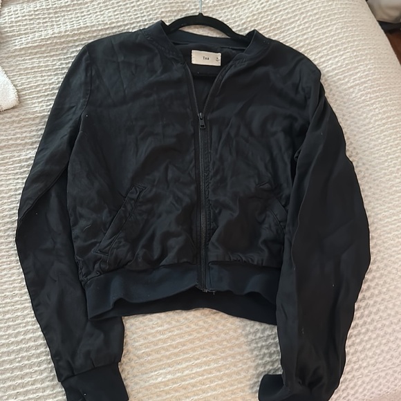 Tna black light weight bomber jacket with pockets medium aritzia - Picture 1 of 4